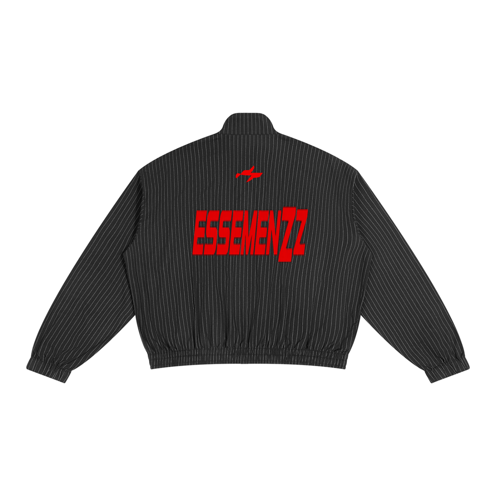 Unisex Striped Full-Zip Track Jacket