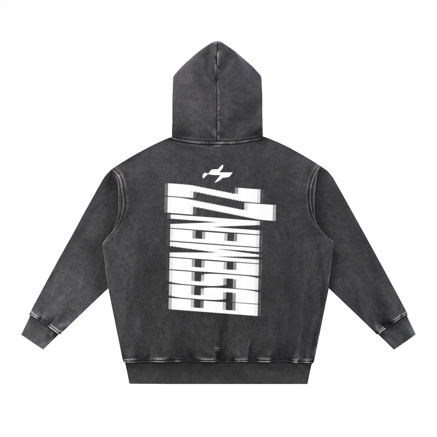 Snow Wash Fleece Oversize Hoodie