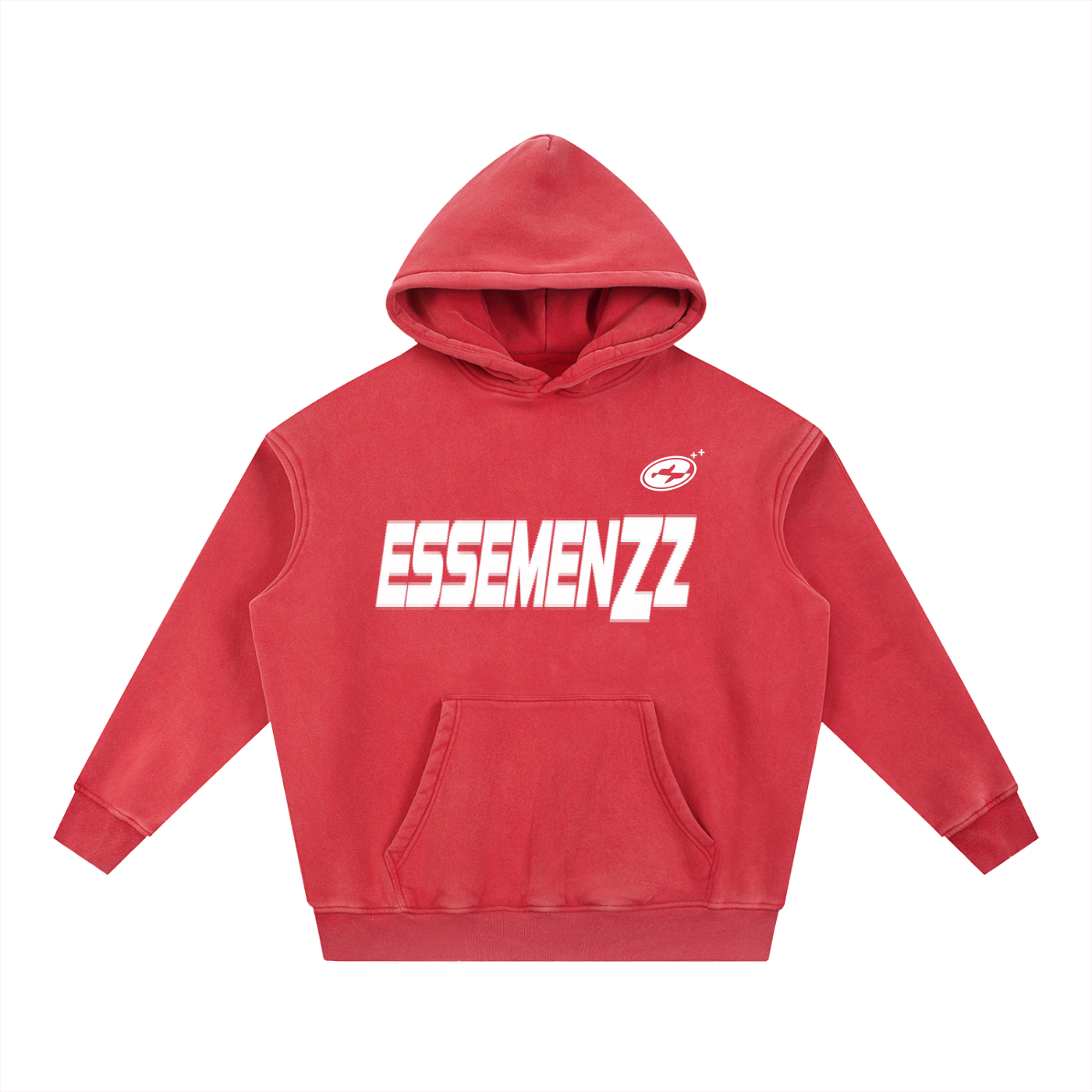 Snow Wash Fleece Oversize Hoodie