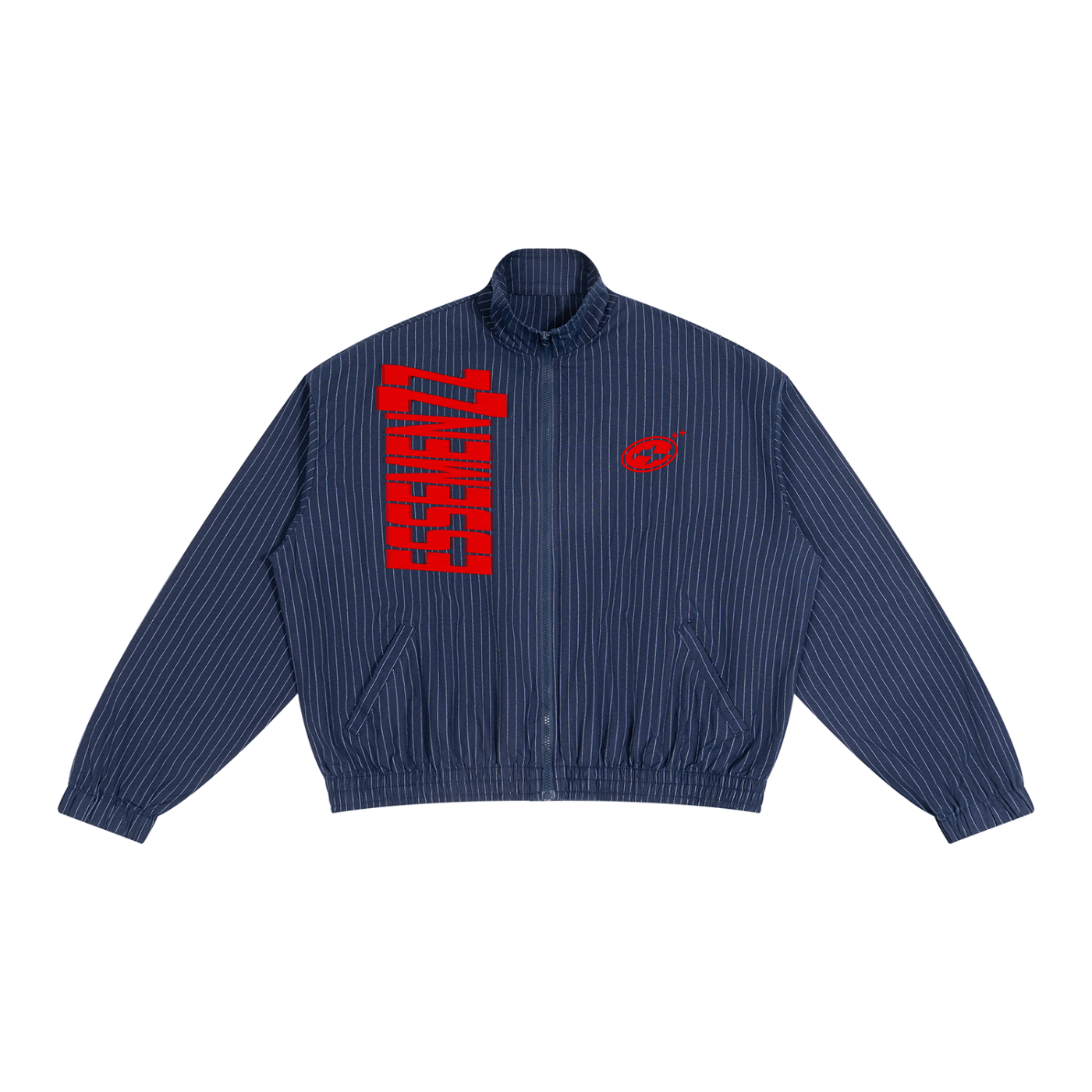 Unisex Striped Full-Zip Track Jacket