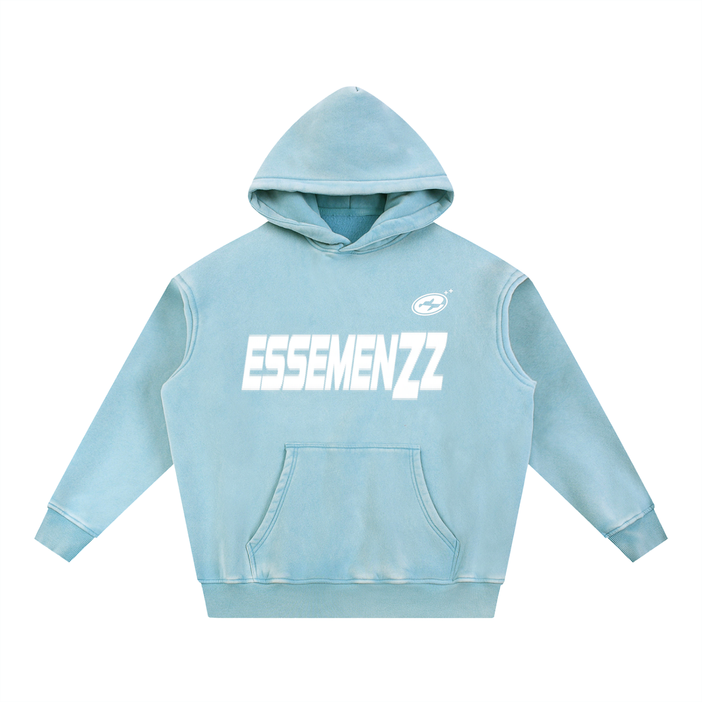 Snow Wash Fleece Oversize Hoodie