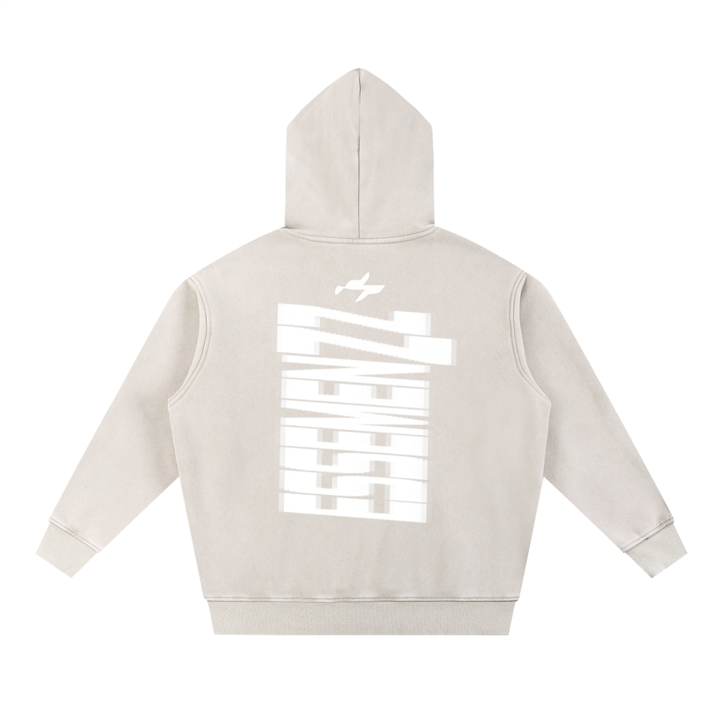 Snow Wash Fleece Oversize Hoodie
