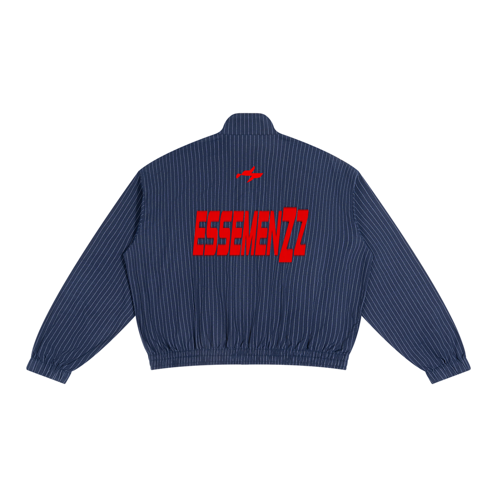 Unisex Striped Full-Zip Track Jacket