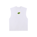 Raw Edge Cotton Tank Top