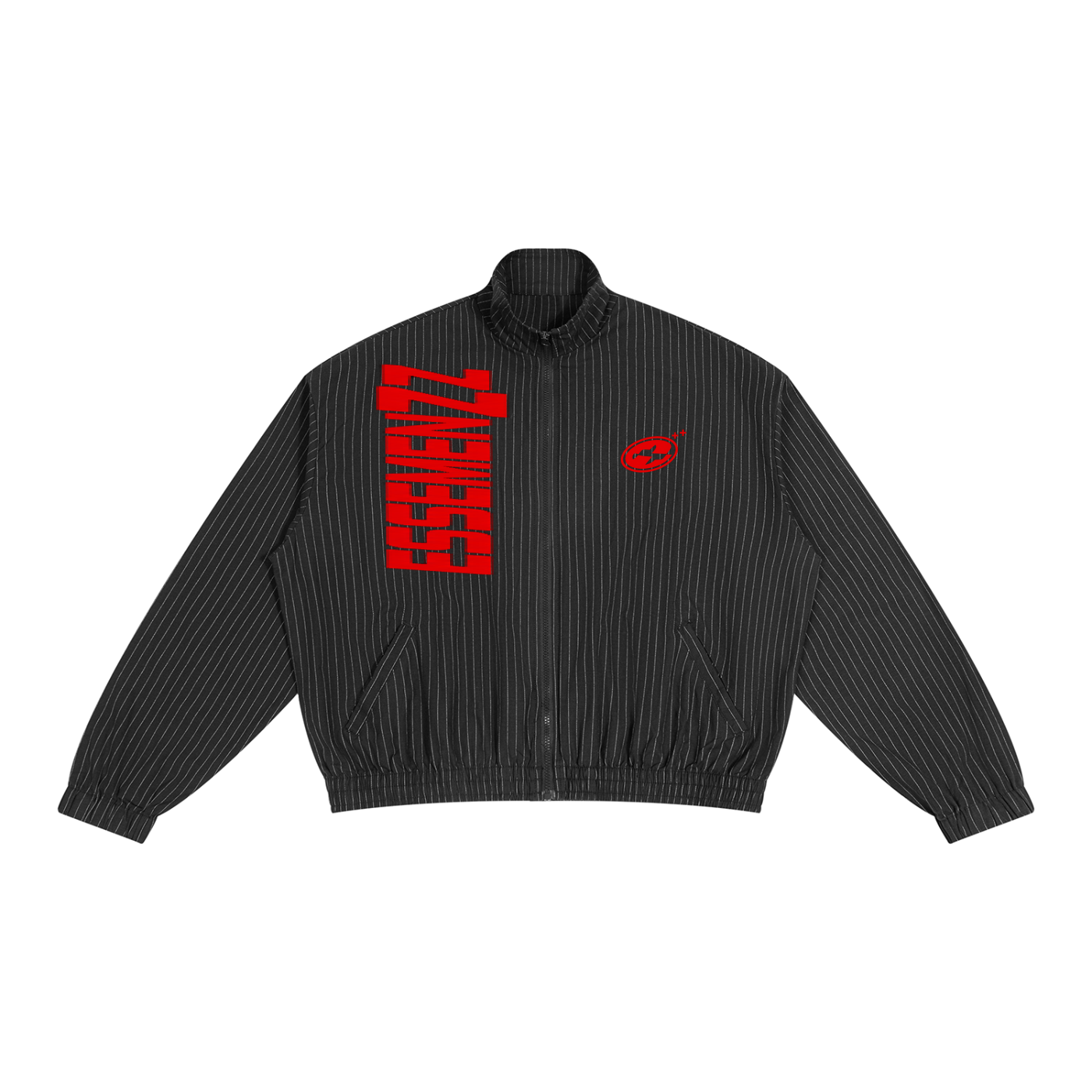 Unisex Striped Full-Zip Track Jacket