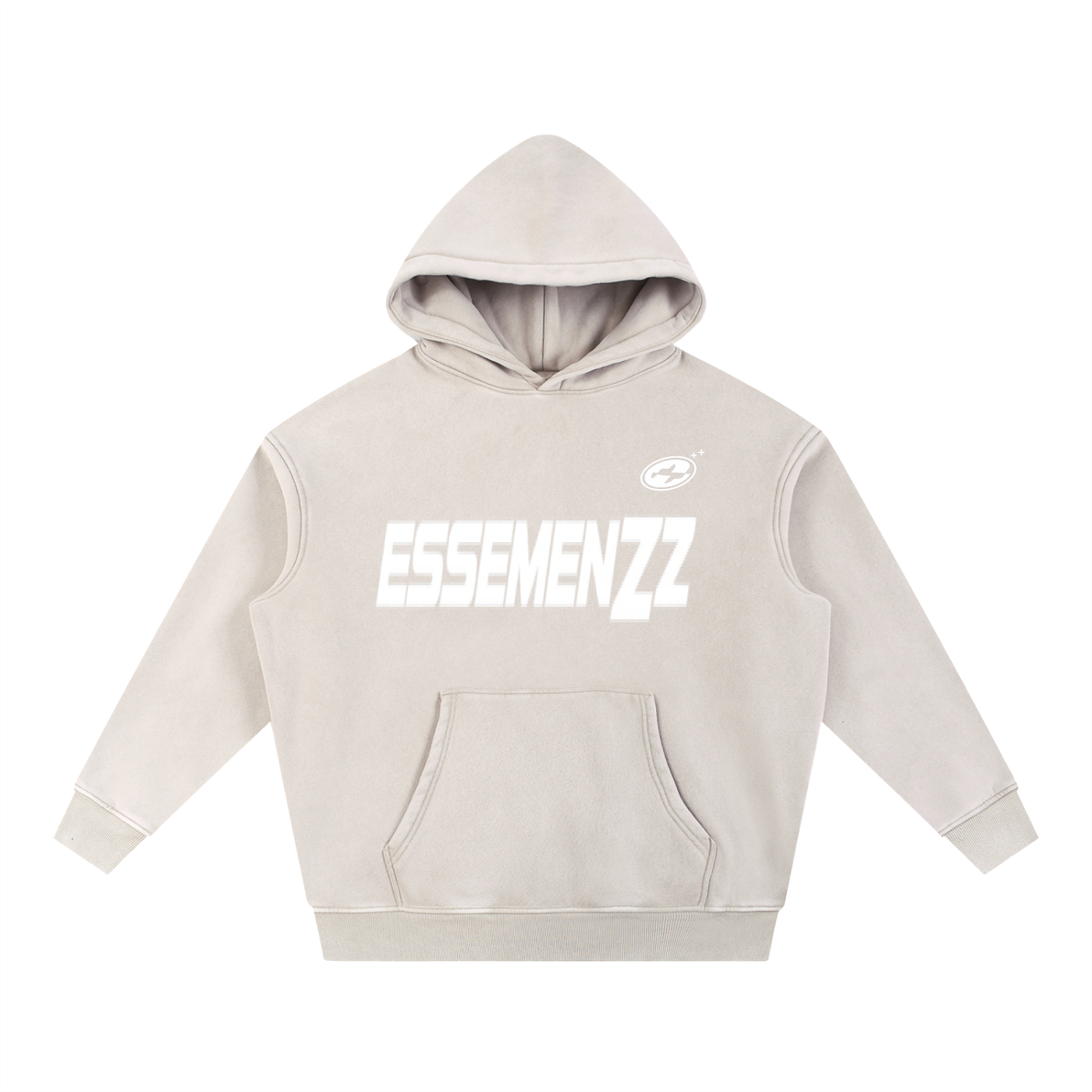 Snow Wash Fleece Oversize Hoodie