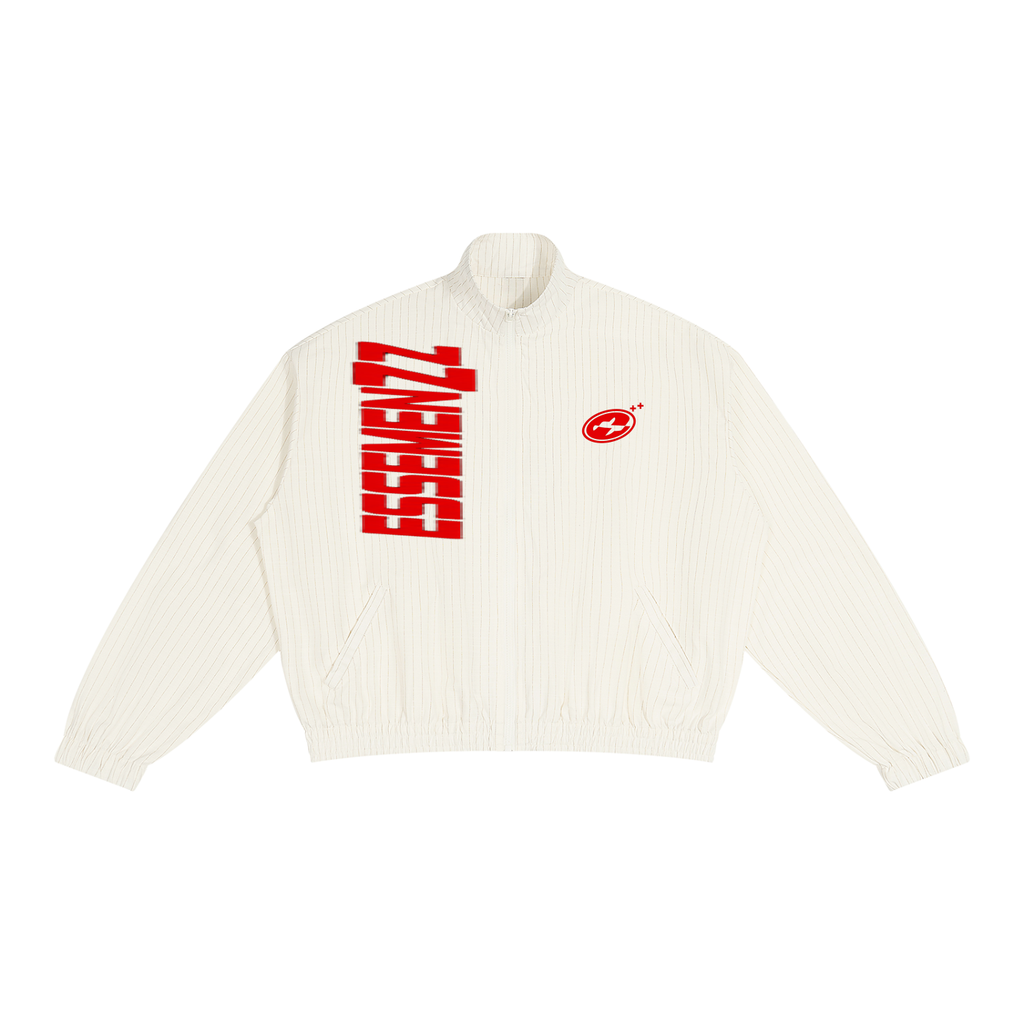 Unisex Striped Full-Zip Track Jacket