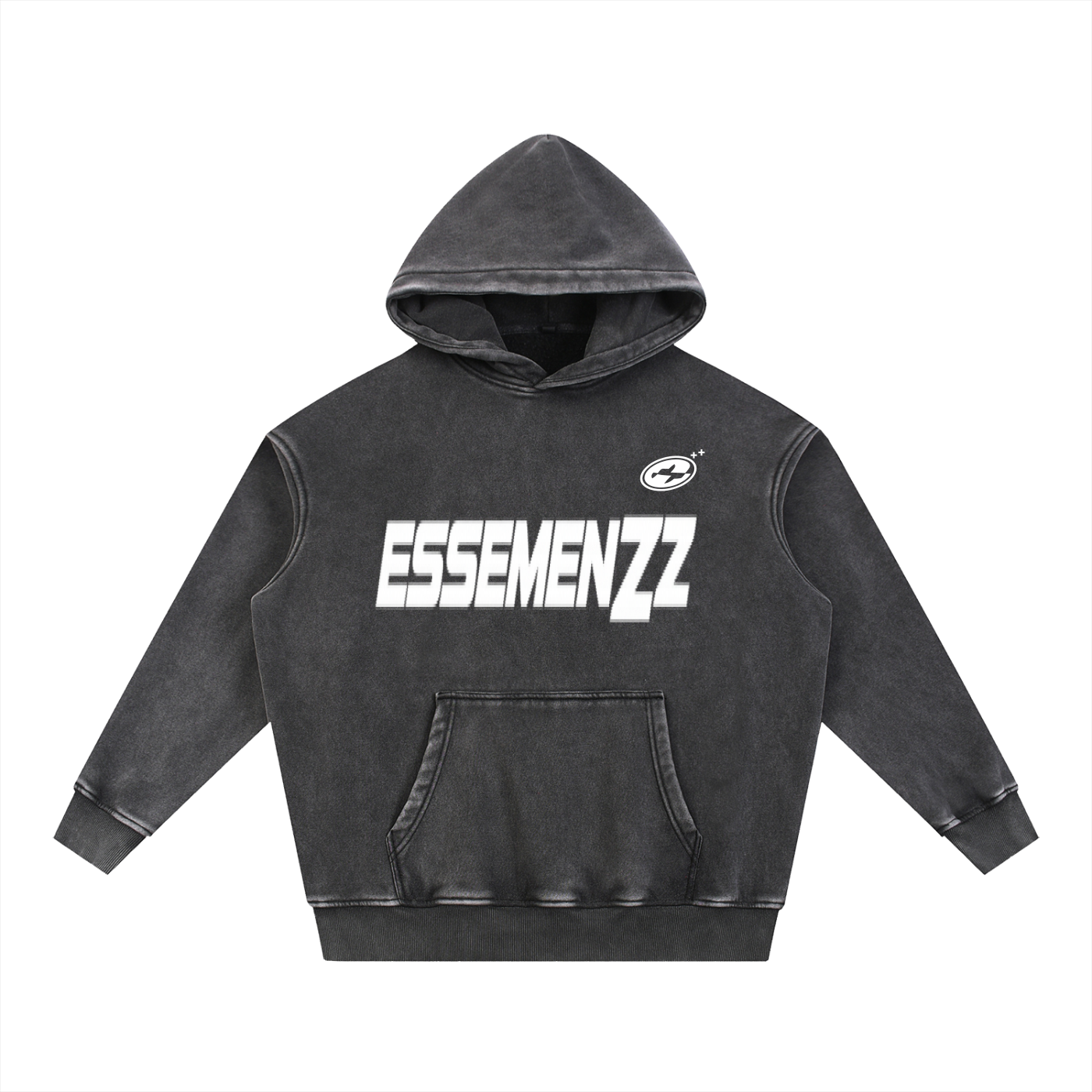 Snow Wash Fleece Oversize Hoodie
