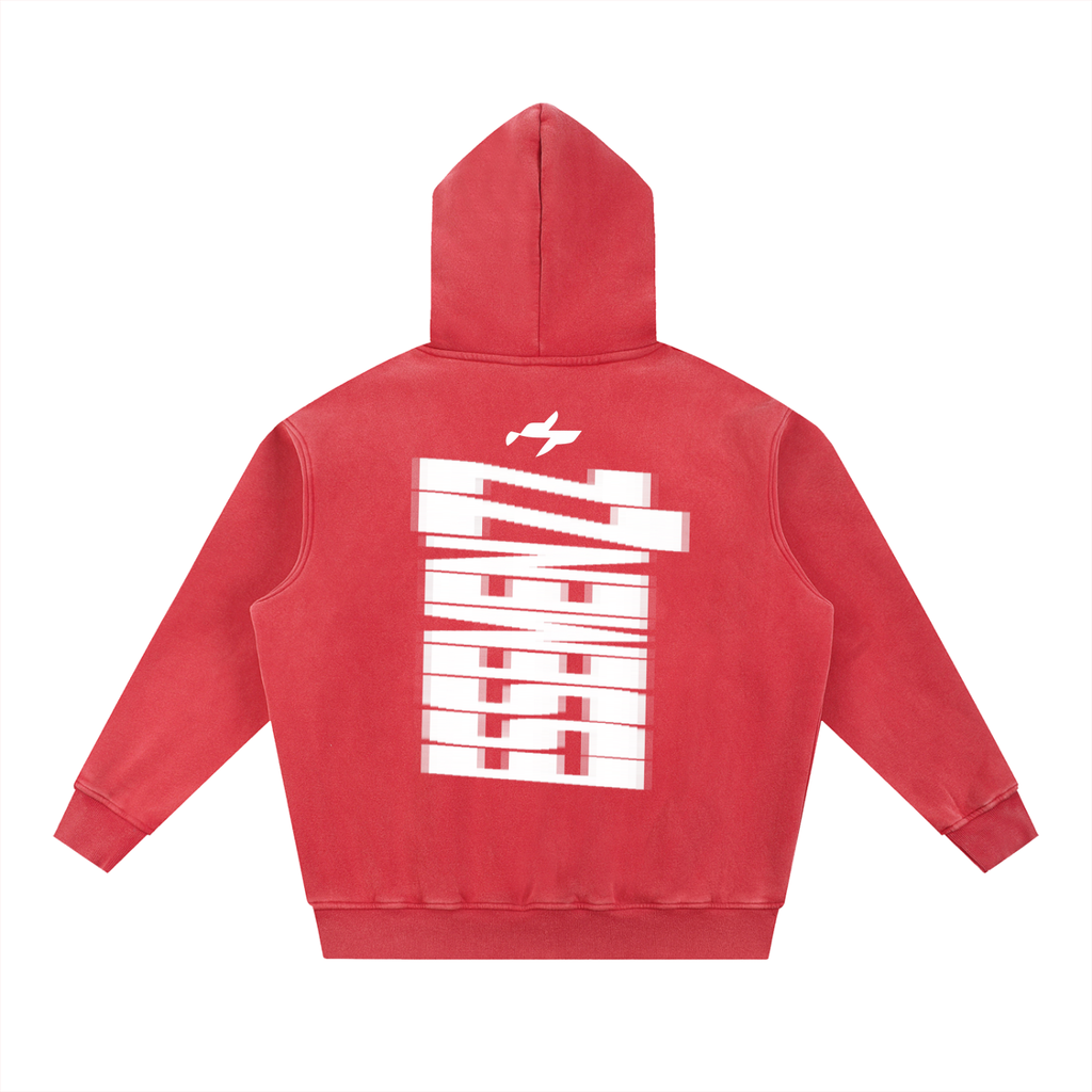Snow Wash Fleece Oversize Hoodie