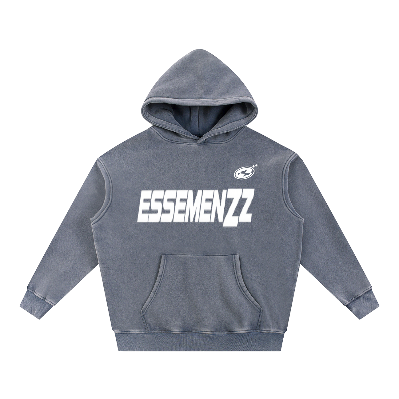 Snow Wash Fleece Oversize Hoodie