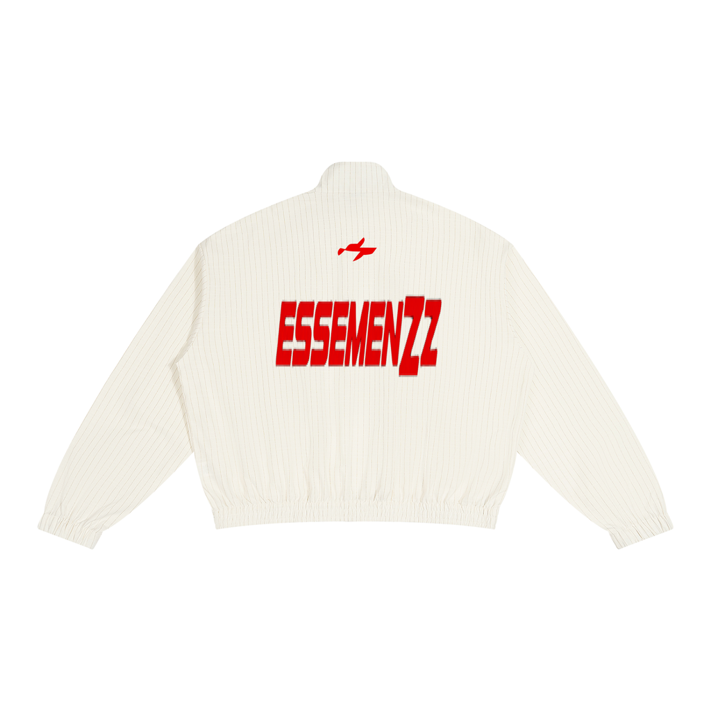 Unisex Striped Full-Zip Track Jacket